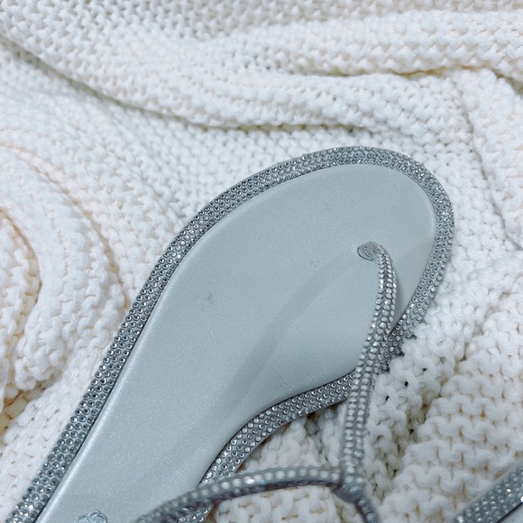 Rene Cavollia Sparkling Crystal Thong Sandals - Picture 8 of 9